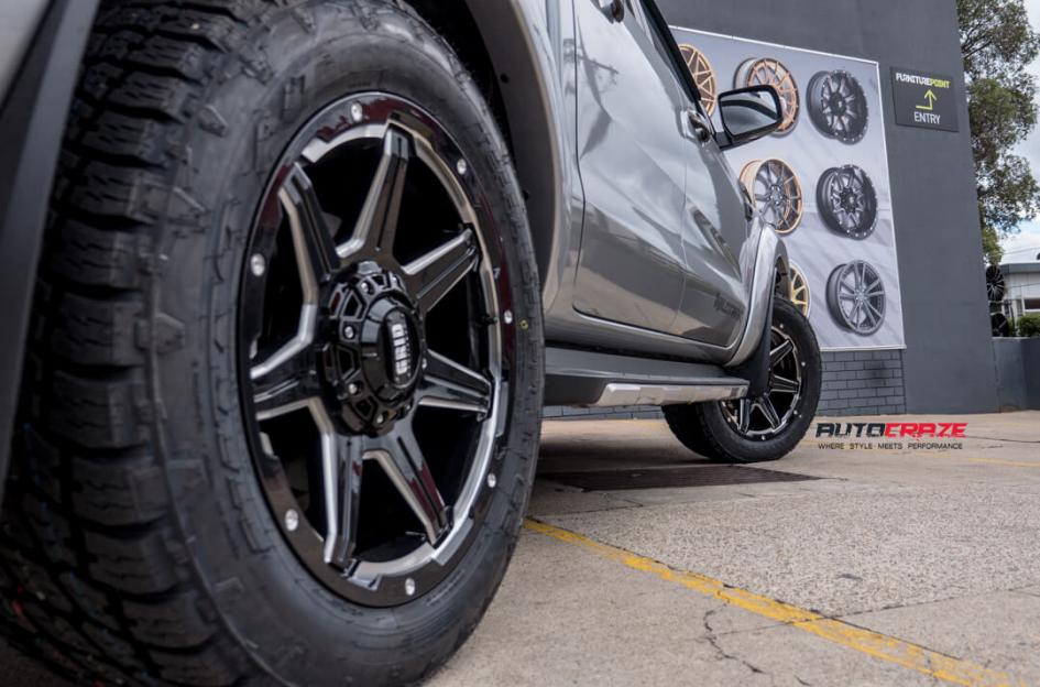 FORD RANGER GD06 GLOSS BLACK MILLED